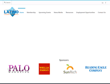 Tablet Screenshot of latinochamber.net